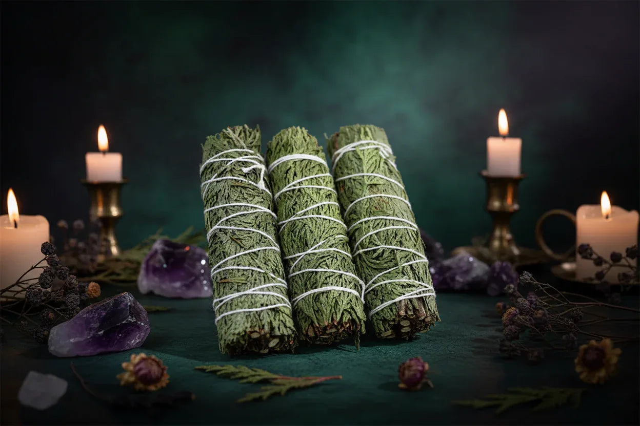 Pure Sage - Sorceress Sanctuary 60 g sage bundle-80 g sage bale-100 g sage bundle-110 g bundle of sage-Shell bracket