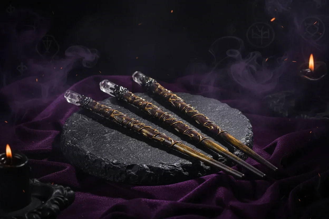 Quartz Crystal Wand - Sorceress Sanctuary 30cm