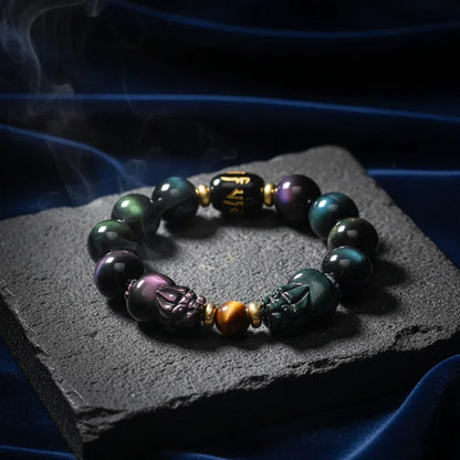Rainbow Wealth Bracelet - Sorceress Sanctuary 10mm-12 mm-14 mm-16mm