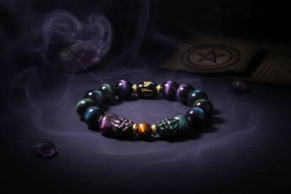 Rainbow Wealth Bracelet - Sorceress Sanctuary 10mm-12 mm-14 mm-16mm