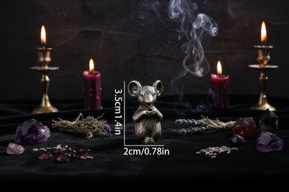 Rat Incense Holder - Sorceress Sanctuary Bronze
