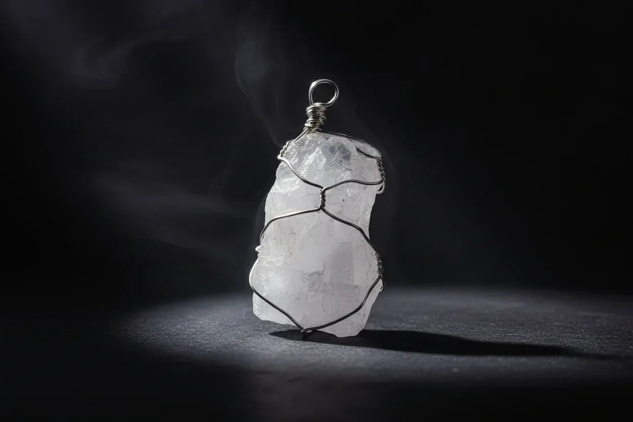 Raw Crystal Necklace - Sorceress Sanctuary Lemon crystal (silver) / Pure natural-Green fluorite (gold) / Pure natural-Lemon crystal (golden) / Pure natural-Amethyst (golden) / Pure natural-Fluorite (silver) / Pure natural