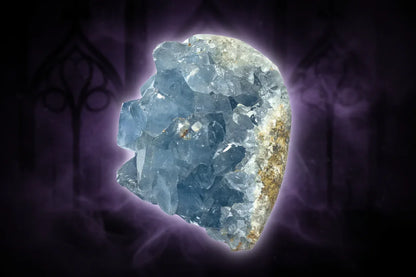Raw Mineral Specimens - Sorceress Sanctuary Black tourmaline-Plum Tourmaline-Amethyst cluster-Yellow Stone-Tianhe stone