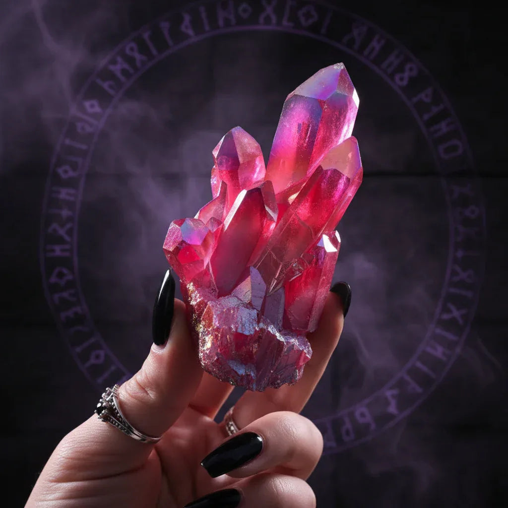 Red Crystal Cluster - Sorceress Sanctuary About 100g-About 200g