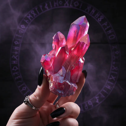 Red Crystal Cluster - Sorceress Sanctuary About 100g-About 200g