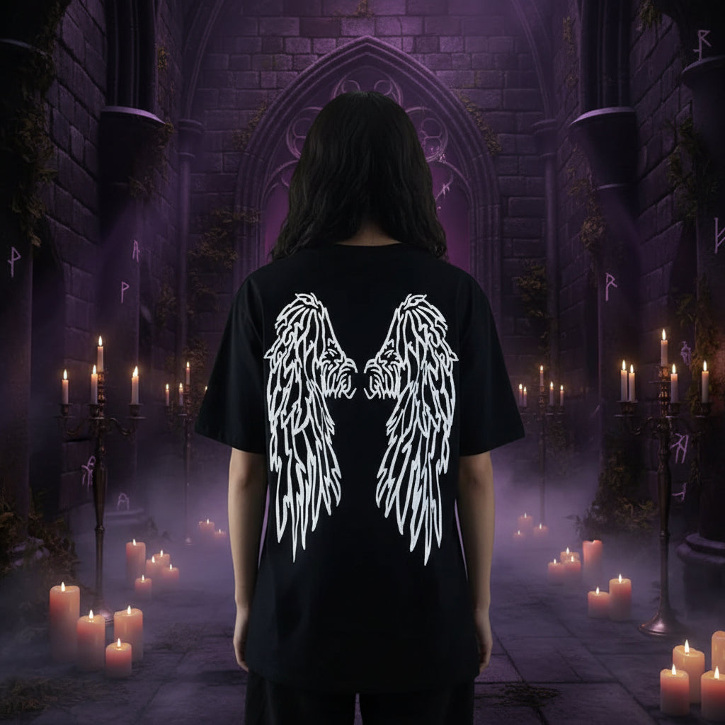Reflective Wing Shirt - Sorceress Sanctuary Black / M-Black / L-Black / XL-Black / 2XL-Black / 3XL