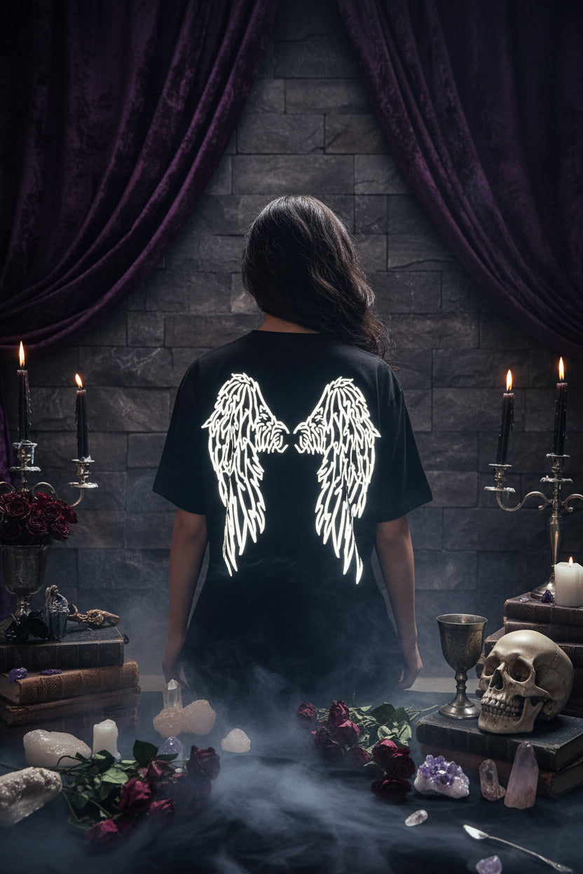 Reflective Wing Shirt - Sorceress Sanctuary Black / M-Black / L-Black / XL-Black / 2XL-Black / 3XL