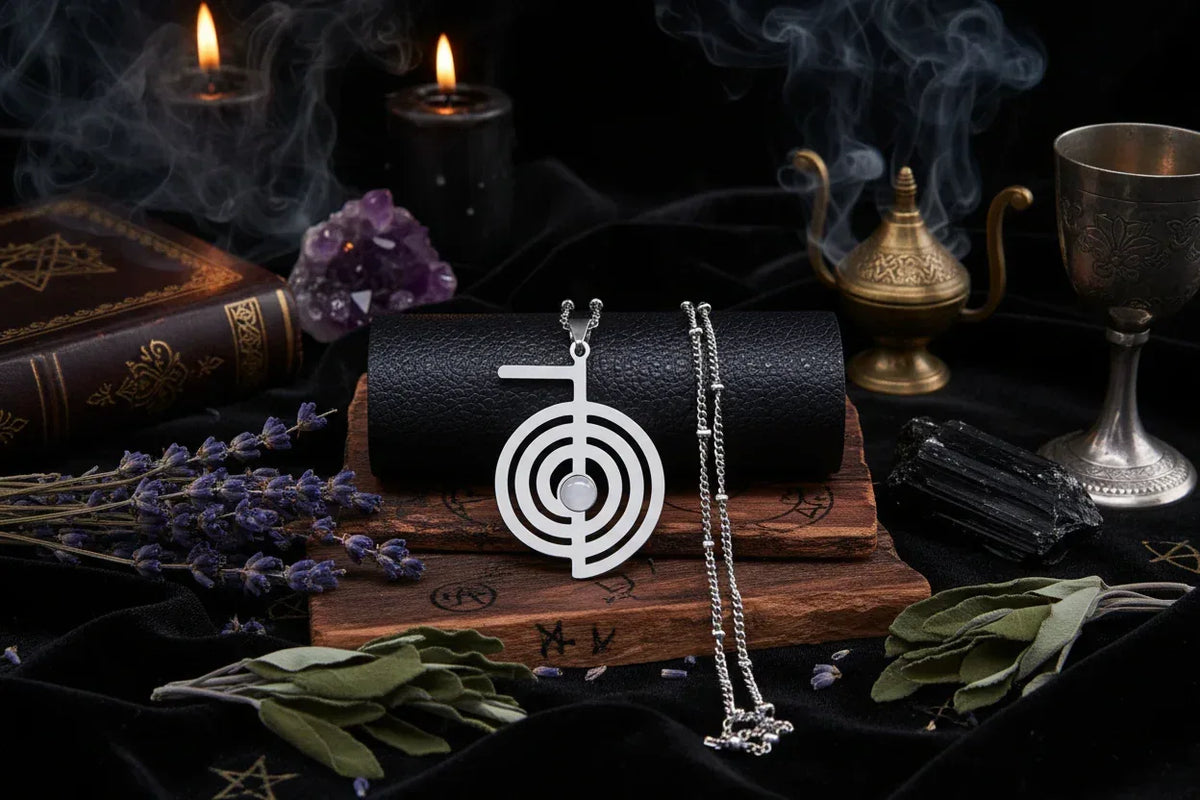 Reiki Necklace - Sorceress Sanctuary Silver 50cm-Gold 50cm-Black 50cm