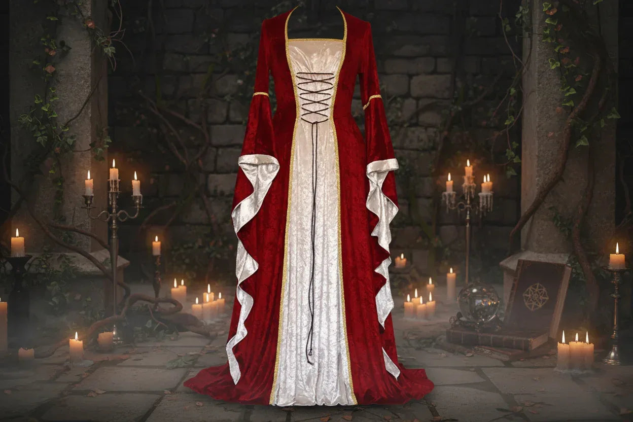 Renaissance Gown - Sorceress Sanctuary Purple / M-Purple / L-Purple / XL-Purple / 2XL-Purple / 3XL