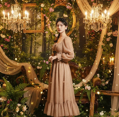 Retro Fairy Dress - Sorceress Sanctuary Khaki / S-Khaki / M-Khaki / L-Khaki / XL