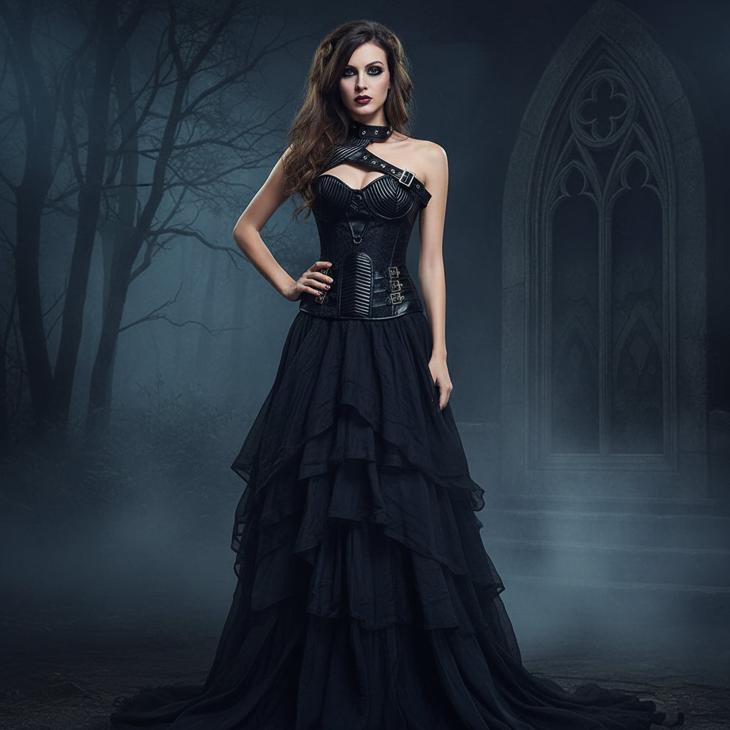 Steampunk Costume - Retro Knight Leather Corset Set Sorceress Sanctuary