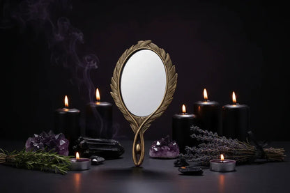 Retro Magic Mirror - Sorceress Sanctuary Golden-silvery