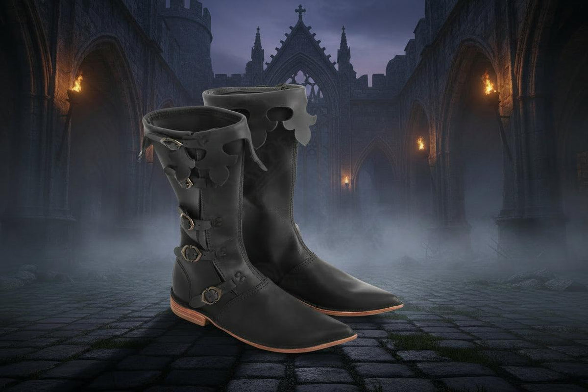 Retro Renaissance Boots - Sorceress Sanctuary Black / 36-Black / 37-Black / 38-Black / 39-Black / 40