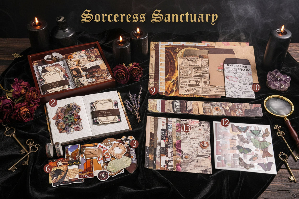 Retro Stationery Gift Box Set Sorceress Sanctuary