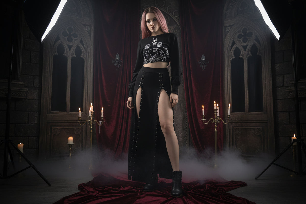 Rivet Witchy Skirt - Sorceress Sanctuary Black / L-Black / M-Black / S
