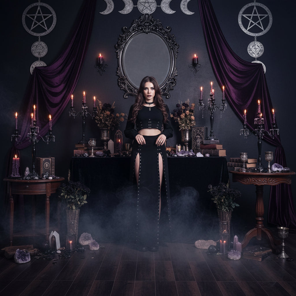 Rivet Witchy Skirt - Sorceress Sanctuary Black / L-Black / M-Black / S