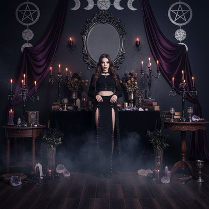 Rivet Witchy Skirt - Sorceress Sanctuary Black / L-Black / M-Black / S