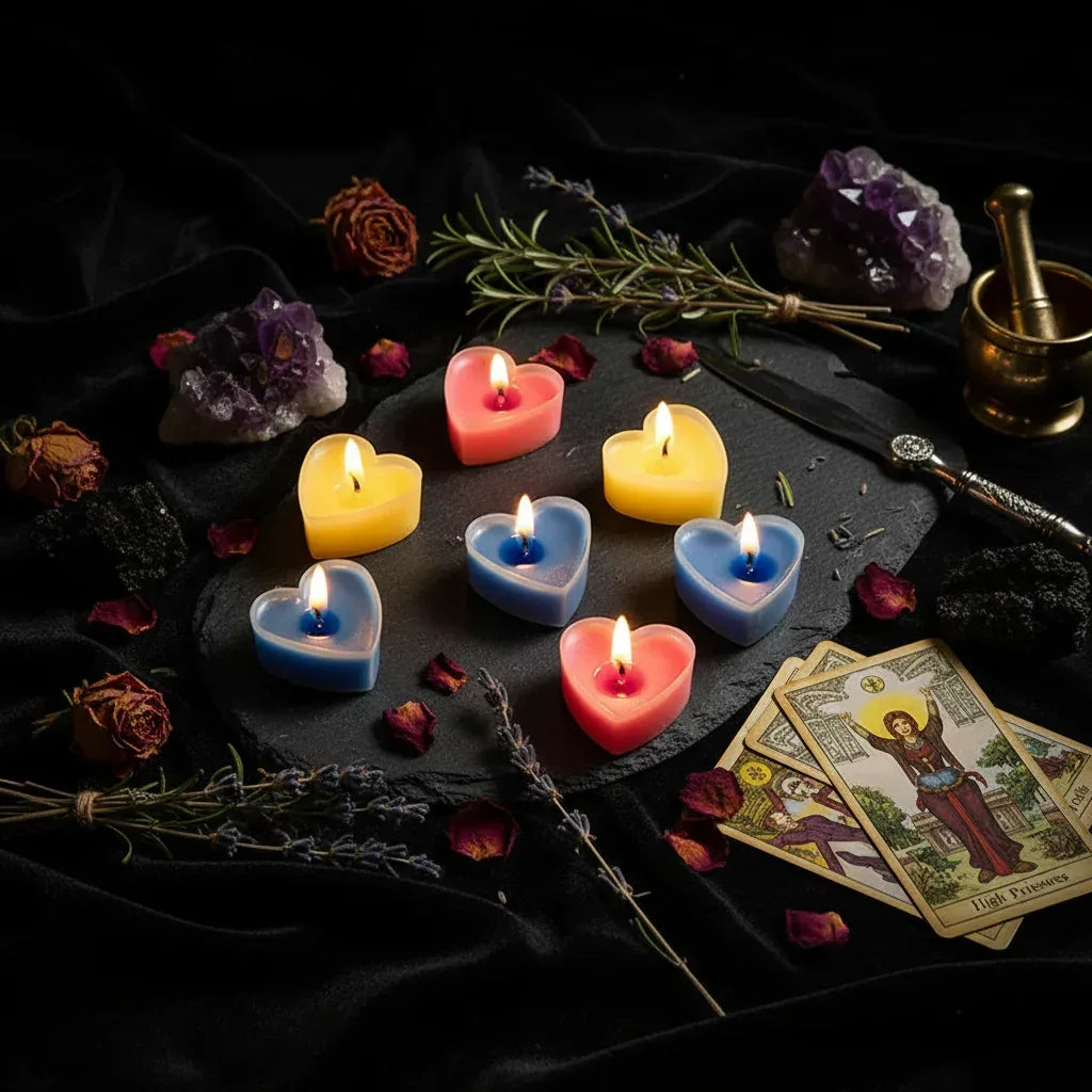 Romantic Candles - Sorceress Sanctuary (Blue)-(Red)-(Pink)-(Purple)-(Yellow)