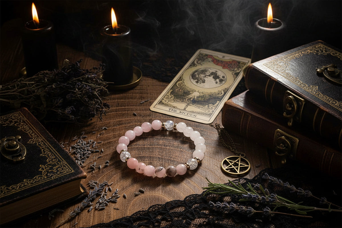 Rose Aura Bracelet - Sorceress Sanctuary Pulsera Rosa