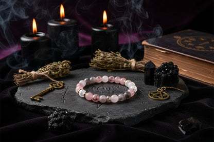 Rose Aura Bracelet - Sorceress Sanctuary Pulsera Rosa