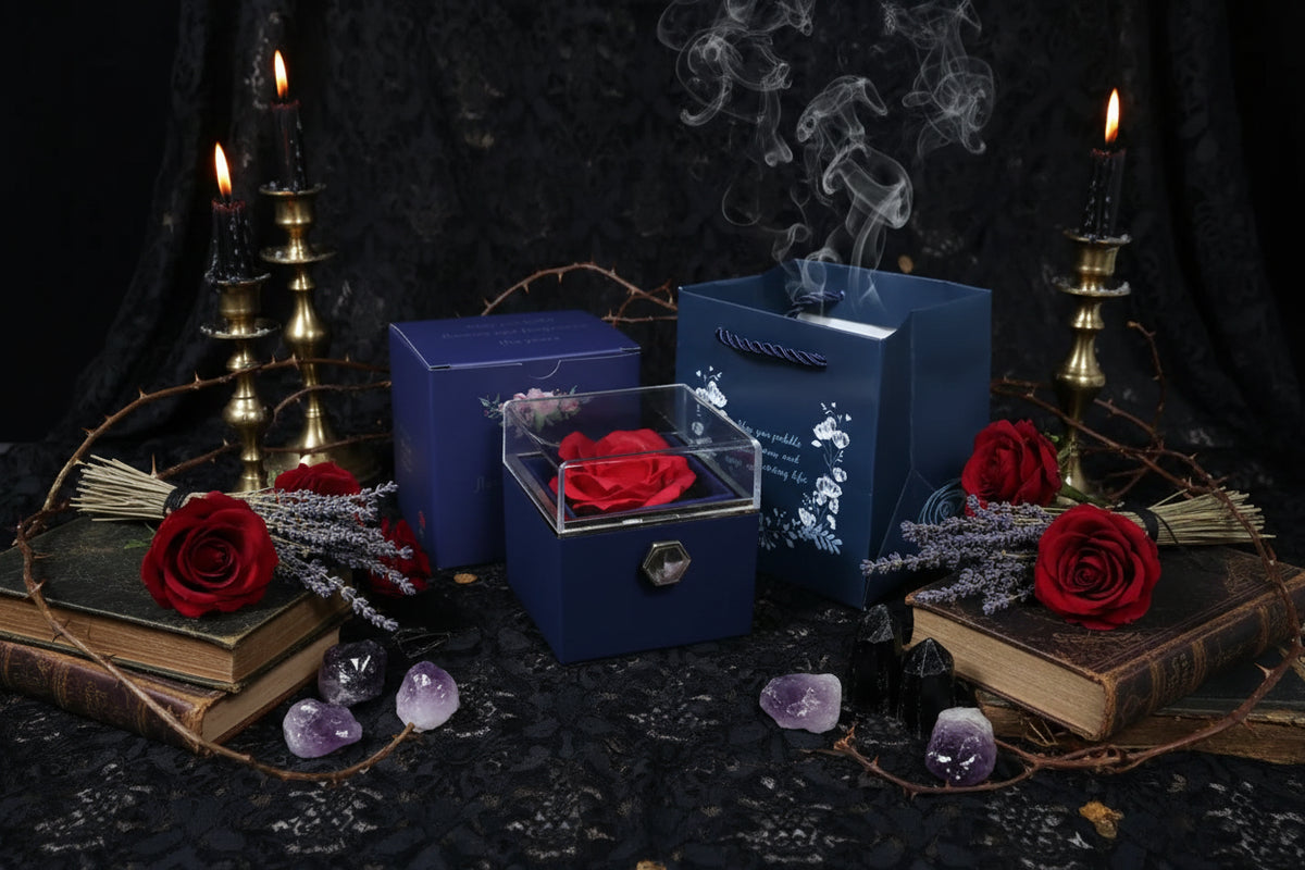 Rose Gift Box - Sorceress Sanctuary Set8-NEW Set11-Blue-Lake blue-Pink