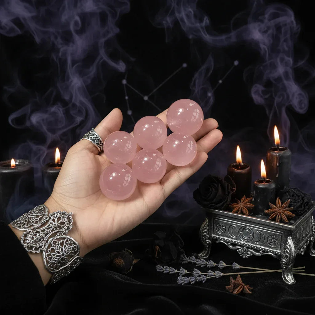 Rose Quartz Sphere - Sorceress Sanctuary Pink / 2.5cm