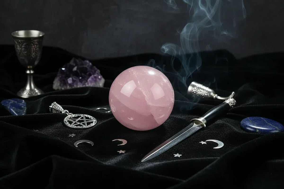 Rose Quartz Sphere - Sorceress Sanctuary Pink / 2.5cm