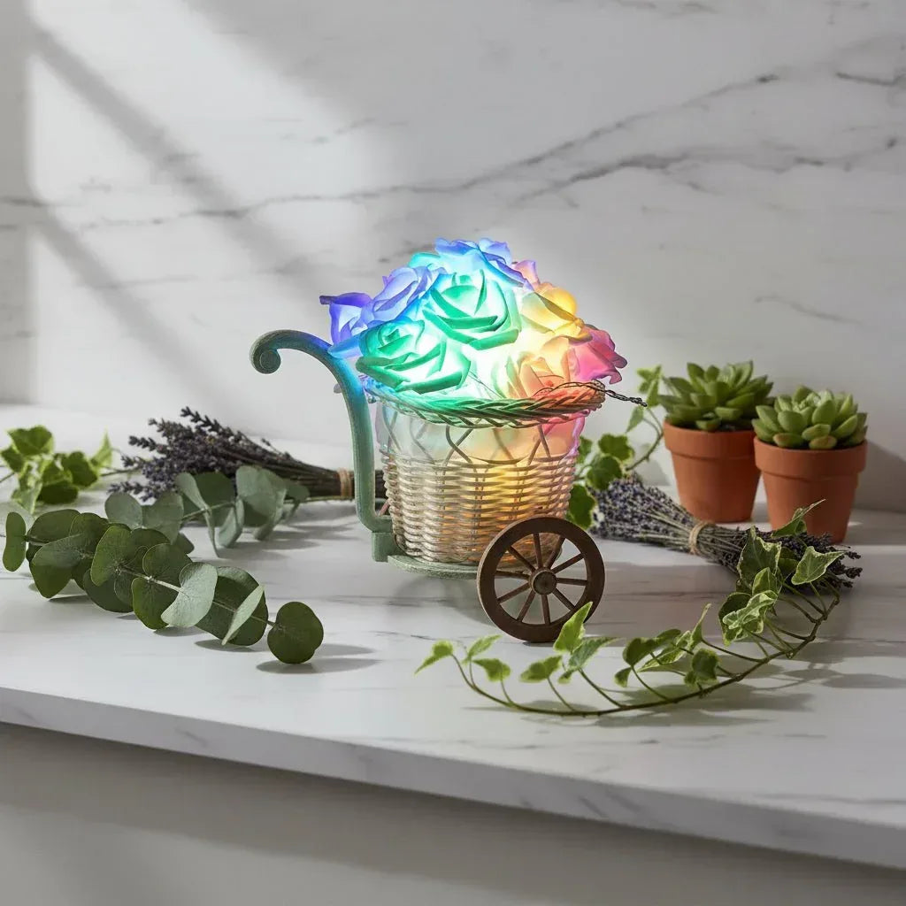 Rose String Lights - Sorceress Sanctuary New Warm / USB Model / 1.5m/10-light-Colorful / EU Plug / 1m-Colorful / EU Plug / 1.5m-Colorful / EU Plug / 2m-Colorful / EU Plug / 10m