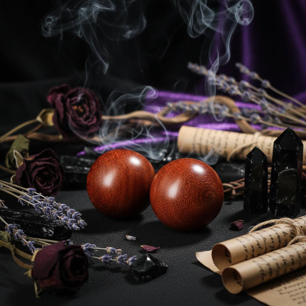 Rosewood Ritual Sphere - Sorceress Sanctuary Brown  