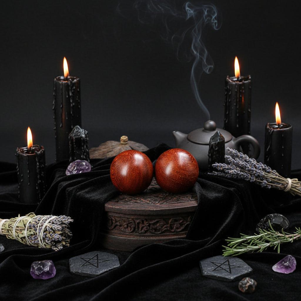 Rosewood Ritual Sphere - Sorceress Sanctuary Brown  