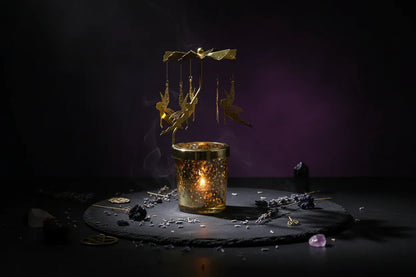 Rotating Candle Holder - Sorceress Sanctuary Shuanglu-Snowflake-Unicorn-Magic immortal-Cat
