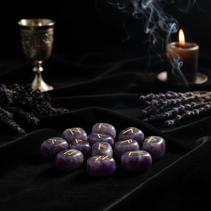 Rune Stones | 25 Set - Sorceress Sanctuary Natural Crystal / 12to25mm