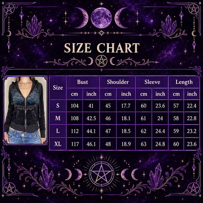 Shadowspell Y2K Butterfly Hoodie, view 6