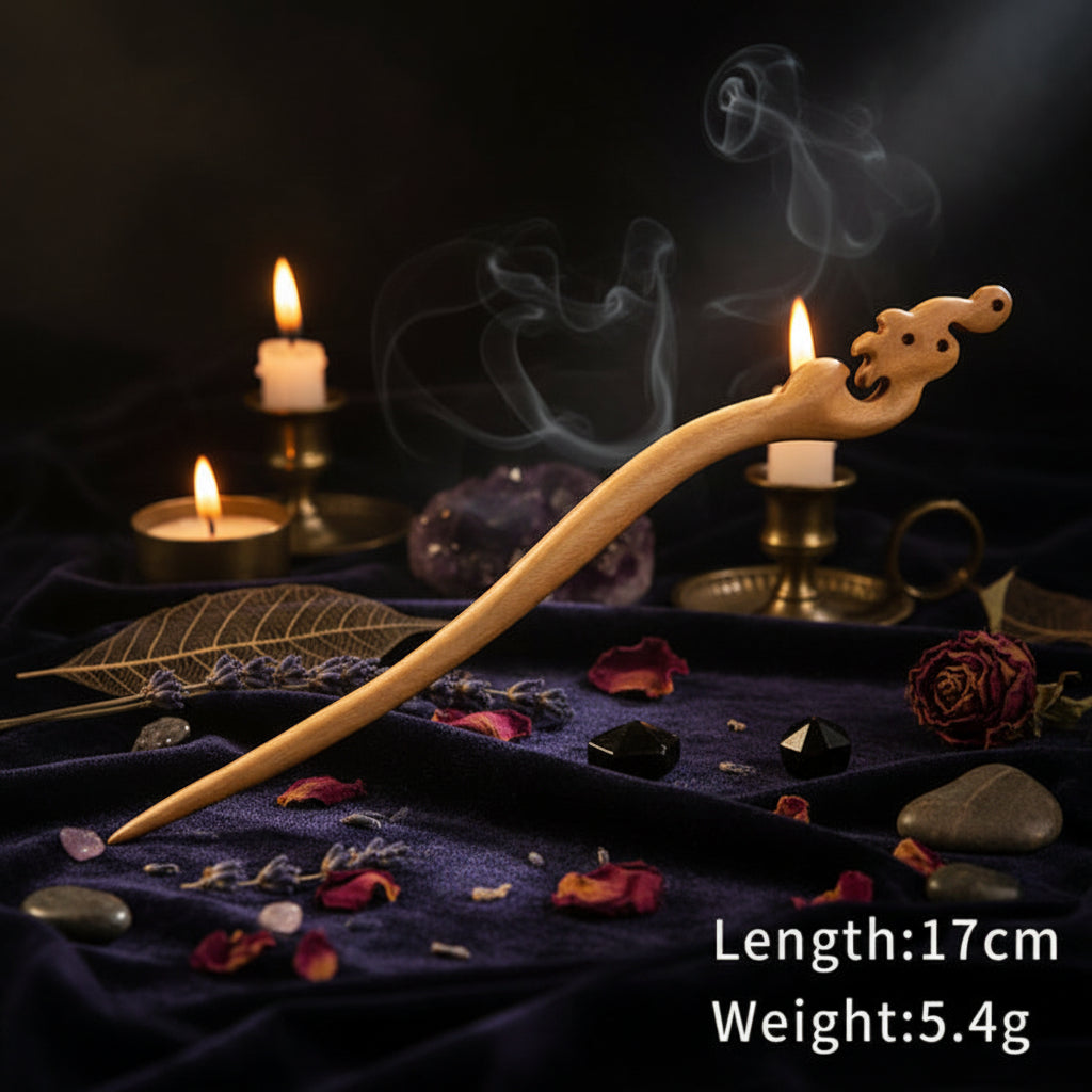 Sacred Wood Hair Pin - Sorceress Sanctuary 1-2-3-4-5  