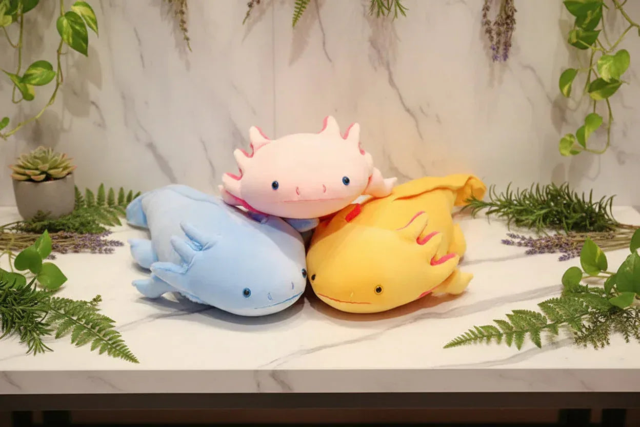 Salamander Plushie - Sorceress Sanctuary Blue / 45cm-Gray / 80cm-Green Spot / 80cm-Pink / 80cm-Green Spot / 45cm