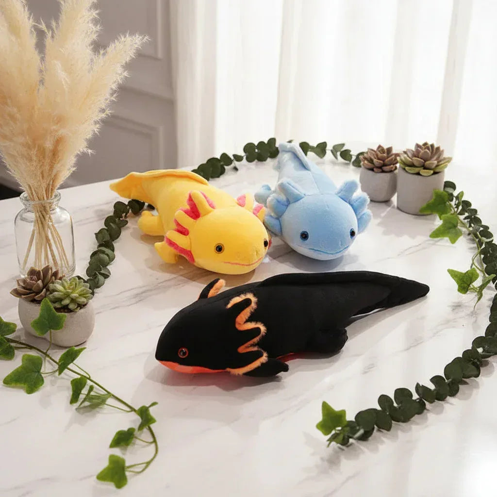 Salamander Plushie - Sorceress Sanctuary Blue / 45cm-Gray / 80cm-Green Spot / 80cm-Pink / 80cm-Green Spot / 45cm