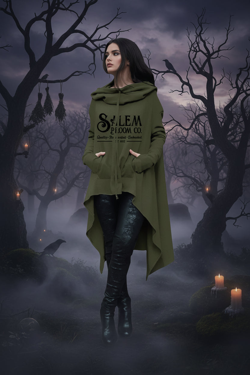 Salem Hooded Sweater - Sorceress Sanctuary Grey / S-Grey / M-Grey / L-Grey / XL-Grey / 2XL