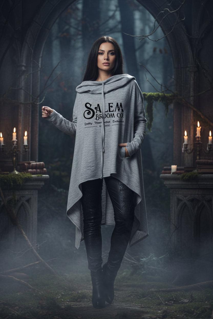 Salem Hooded Sweater - Sorceress Sanctuary Grey / S-Grey / M-Grey / L-Grey / XL-Grey / 2XL