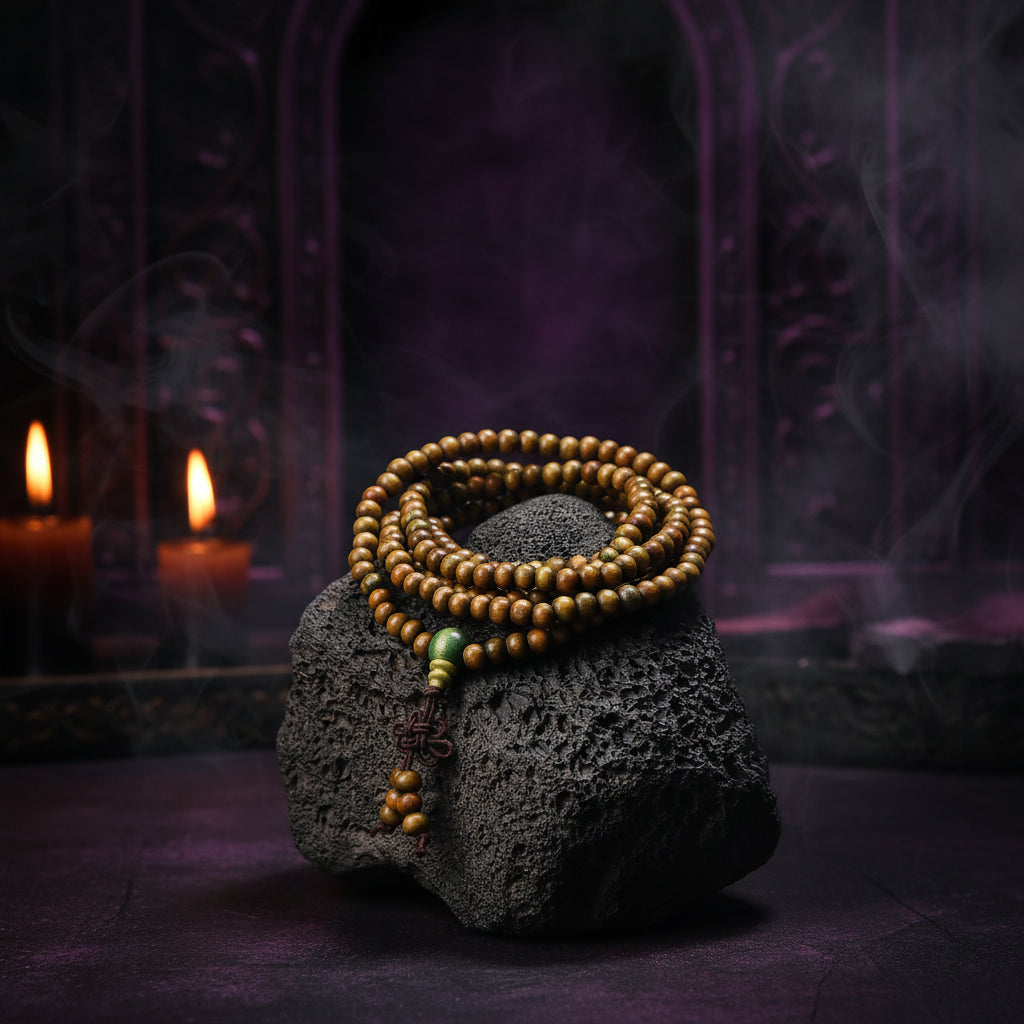 Sandalwood Prayer Beads - Sorceress Sanctuary Green sandalwood-Red sandalwood