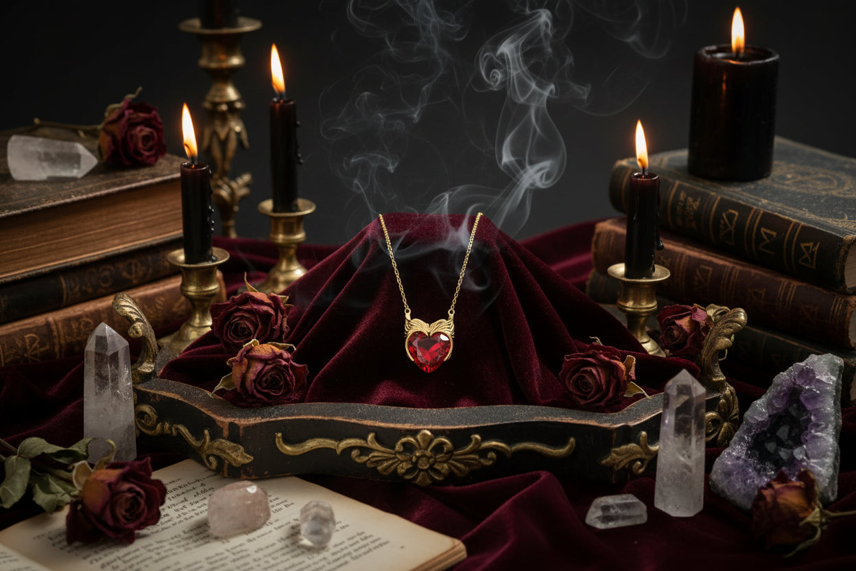 Scarlet Witch Necklace - Sorceress Sanctuary Gold-Silver