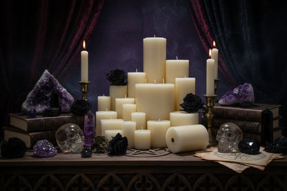 Scented Pillar Candles - Sorceress Sanctuary 5x5-5x7