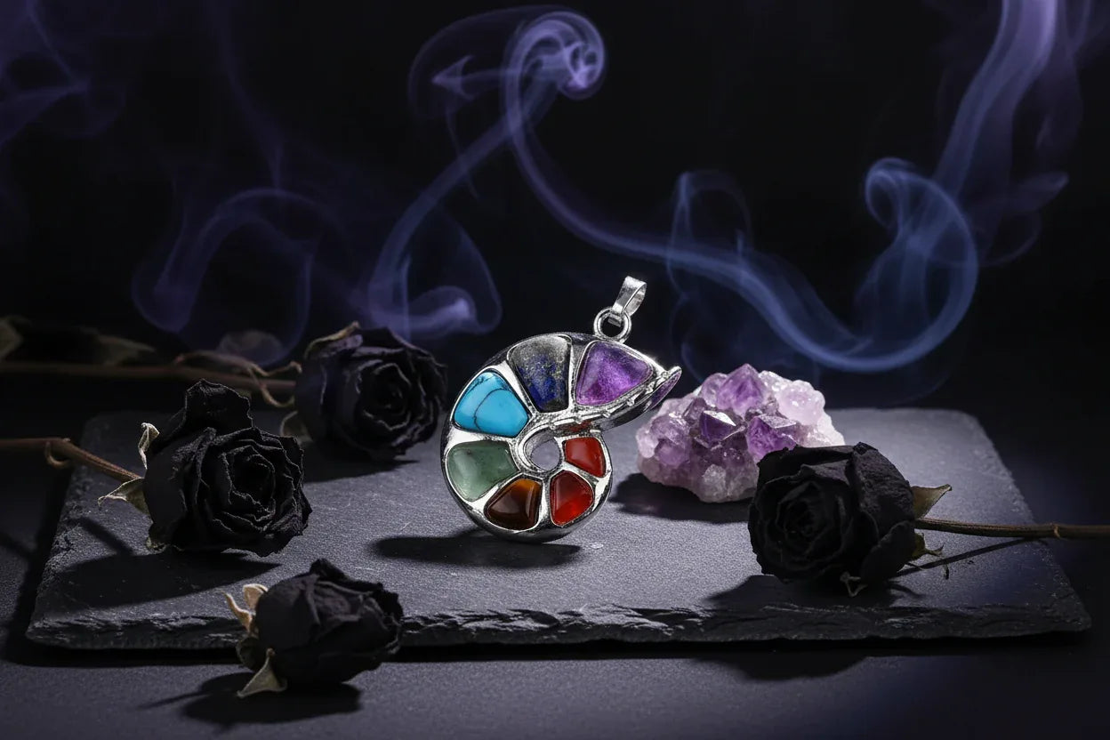 Seashell Chakra Necklace - Sorceress Sanctuary Pendant only-Necklace