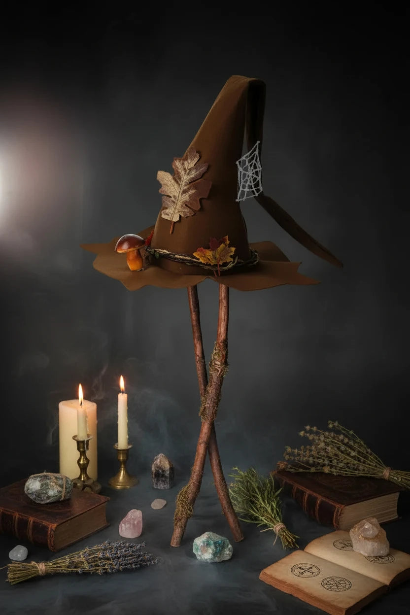 Seasonal Witch Hat - Sorceress Sanctuary Blue-Brown-Pink-Purple