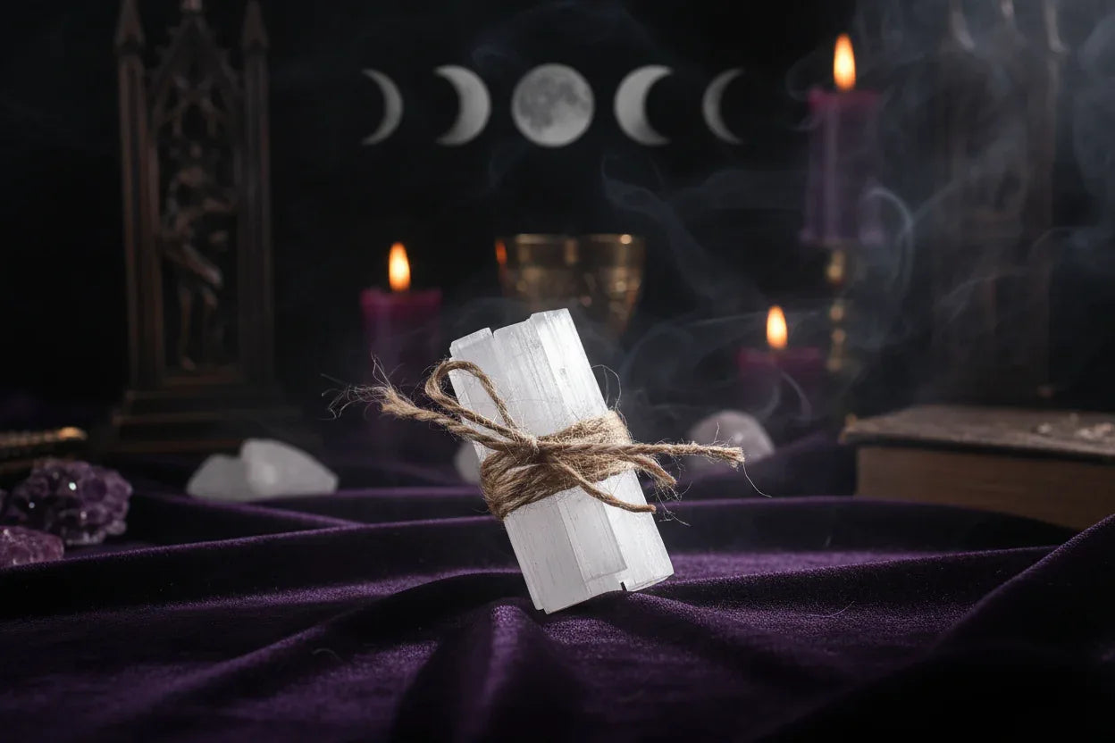 Selenite Crystals - Sorceress Sanctuary Single gypsum bar (1 5-6cm)-Gypsum bar combination (10 pieces/Group 5-6cm)