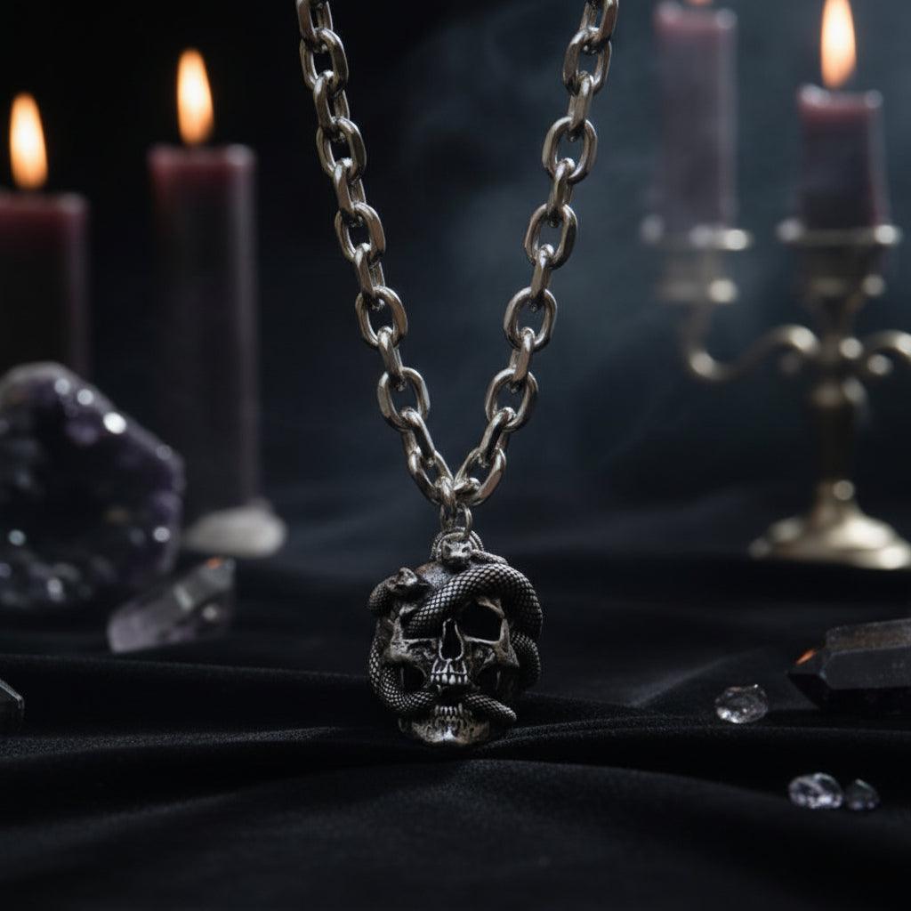 Serpent Skull Necklace Sorceress Sanctuary