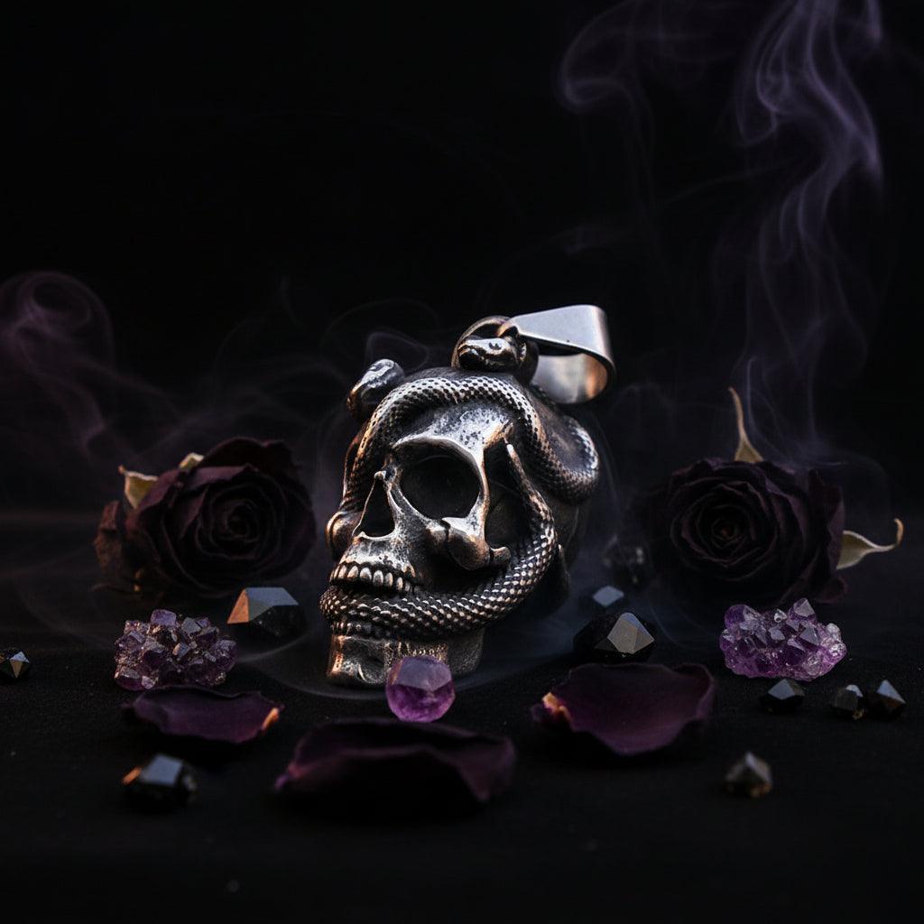 Serpent Skull Necklace Sorceress Sanctuary