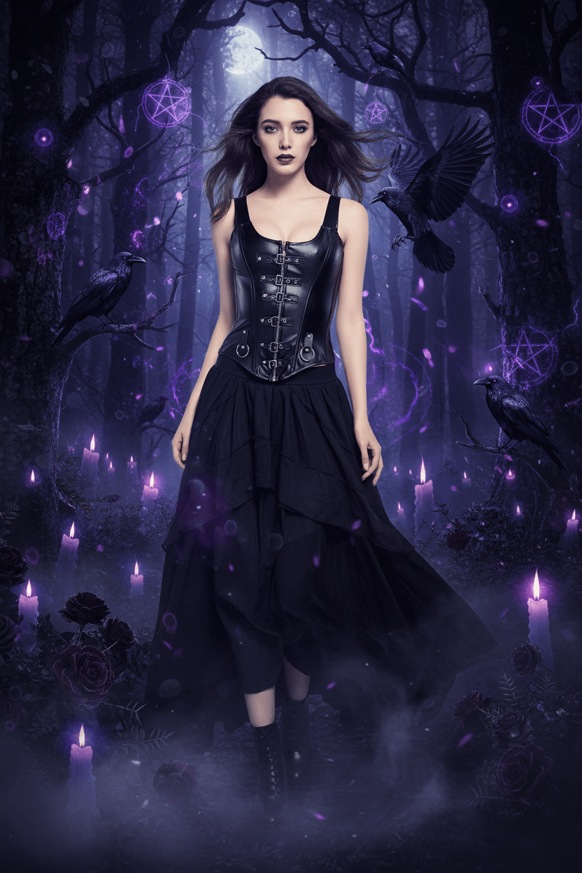 Shadowbound Leather Corset Sorceress Sanctuary