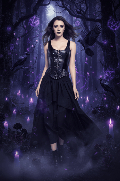 Shadowbound Leather Corset Sorceress Sanctuary