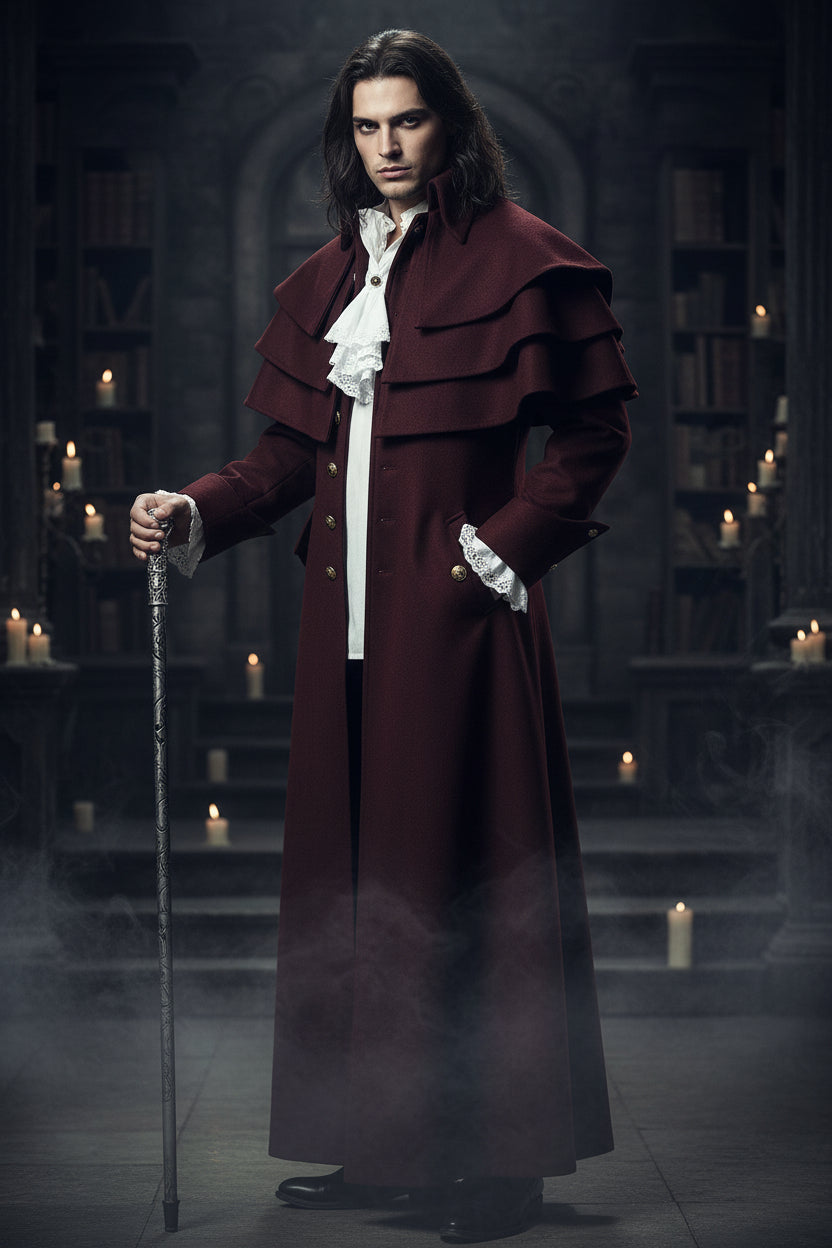 Men's New Medieval Coat for Cosplay Sorceress Sanctuary