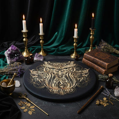 Siberian Owl Drum - Sorceress Sanctuary Owl